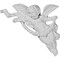 Ekena Millwork 5 1/8"W x 6 5/8"H x 1 1/8"P Angel Onlay, Right ONL05X06X01AN-R - alternate 1